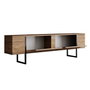 Hanah Home Soporte para TV Luxe - Pino Atlántico y Negro